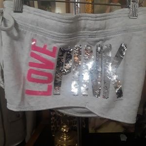 Victoria's Secret LOVE PINK Shorts Glitzy Bling